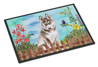 Siberian Husky Grey Spring Indoor or Outdoor Mat 24x36 CK1258JMAT