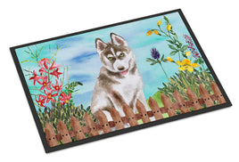 Siberian Husky Grey Spring Indoor or Outdoor Mat 24x36 CK1258JMAT