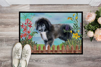 Newfoundland Puppy Spring Indoor or Outdoor Mat 18x27 CK1261MAT