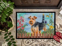 Welsh Terrier Spring Indoor or Outdoor Mat 18x27 CK1262MAT