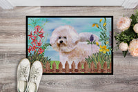 Bichon Frise #2 Spring Indoor or Outdoor Mat 18x27 CK1267MAT