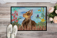 Doberman Pinscher Spring Indoor or Outdoor Mat 18x27 CK1271MAT