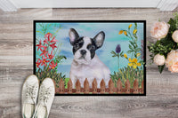 French Bulldog Black White Spring Indoor or Outdoor Mat 18x27 CK1272MAT