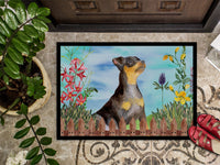 Miniature Pinscher #2 Spring Indoor or Outdoor Mat 18x27 CK1286MAT