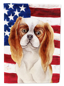 Cavalier Spaniel Patriotic Flag Canvas House Size CK1384CHF