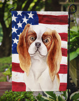 Cavalier Spaniel Patriotic Flag Garden Size CK1384GF