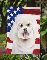 Bichon Frise Patriotic Flag Garden Size CK1388GF