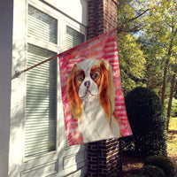 Cavalier Spaniel Love Flag Canvas House Size CK1391CHF