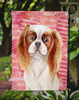 Cavalier Spaniel Love Flag Garden Size CK1391GF