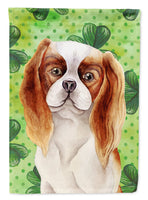 Cavalier Spaniel Shamrocks Flag Canvas House Size CK1398CHF