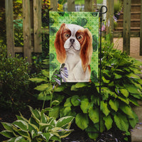 Cavalier Spaniel Shamrocks Flag Garden Size CK1398GF