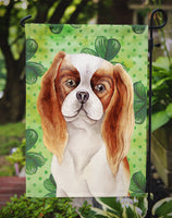 Cavalier Spaniel Shamrocks Flag Garden Size CK1398GF