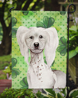 Chinese Crested Shamrocks Flag Garden Size CK1401GF