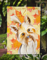 Yorkie Yorkshier Terrier Fall Flag Garden Size CK1403GF