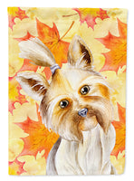 Yorkie Yorkshier Terrier Fall Flag Garden Size CK1403GF