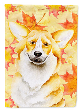 Corgi Fall Flag Canvas House Size CK1404CHF