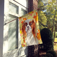 Cavalier Spaniel Fall Flag Canvas House Size CK1405CHF