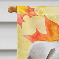 Pug Fall Flag Canvas House Size CK1406CHF