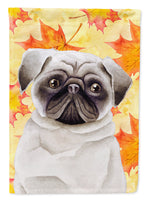 Pug Fall Flag Canvas House Size CK1406CHF