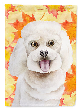 Bichon Frise Fall Flag Canvas House Size CK1409CHF