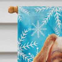 Cavalier Spaniel Winter Flag Canvas House Size CK1412CHF