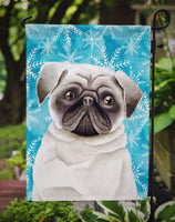 Pug Winter Flag Garden Size CK1413GF