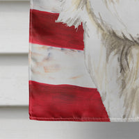 Patriotic USA Maltese Flag Canvas House Size CK1723CHF