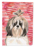 Love a Shih Tzu Flag Canvas House Size CK1752CHF