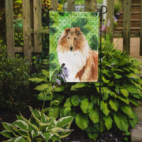 Shamrocks Rough Collie Flag Garden Size CK1793GF