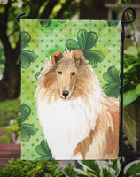 Shamrocks Rough Collie Flag Garden Size CK1793GF