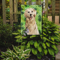 Shamrocks Golden Retriever Flag Garden Size CK1804GF