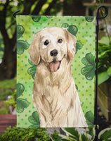 Shamrocks Golden Retriever Flag Garden Size CK1804GF