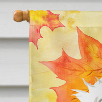 Fall Leaves Maltese Flag Canvas House Size CK1834CHF