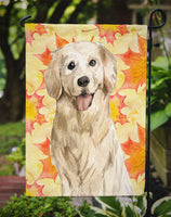 Fall Leaves Golden Retriever Flag Garden Size CK1841GF