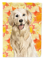 Fall Leaves Golden Retriever Flag Garden Size CK1841GF