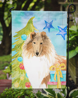 Christmas Tree Rough  Collie Flag Garden Size CK1867GF