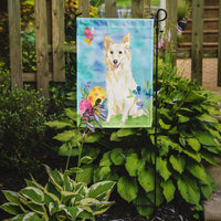 Easter Eggs White Collie Flag Garden Size CK1893GF