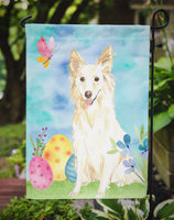 Easter Eggs White Collie Flag Garden Size CK1893GF