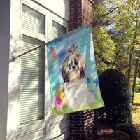 Easter Eggs Shih Tzu Flag Canvas House Size CK1900CHF