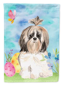 Easter Eggs Shih Tzu Flag Canvas House Size CK1900CHF