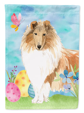 Easter Eggs Rough Collie Flag Garden Size CK1904GF