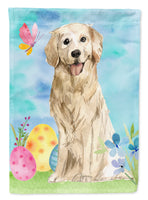 Easter Eggs Golden Retriever Flag Canvas House Size CK1915CHF