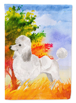 Fall Poodle Flag Garden Size CK1929GF