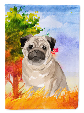 Fall Fawn Pug Flag Canvas House Size CK1934CHF