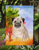 Fall Fawn Pug Flag Garden Size CK1934GF