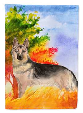 Fall German Shepherd Flag Canvas House Size CK1942CHF