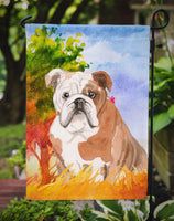 Fall English Bulldog Flag Garden Size CK1944GF