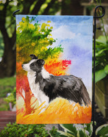 Fall Border Collie Flag Garden Size CK1955GF