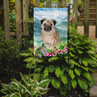 Mountian Flowers Fawn Pug Flag Garden Size CK1969GF