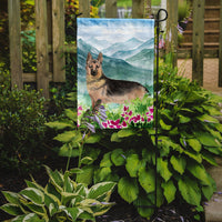 Mountian Flowers German Shepherd Flag Garden Size CK1977GF